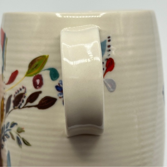 Petal Palette Starla M Halfmann Letter "C" Monogram Initial Mug Anthropologie - Picture 8 of 9